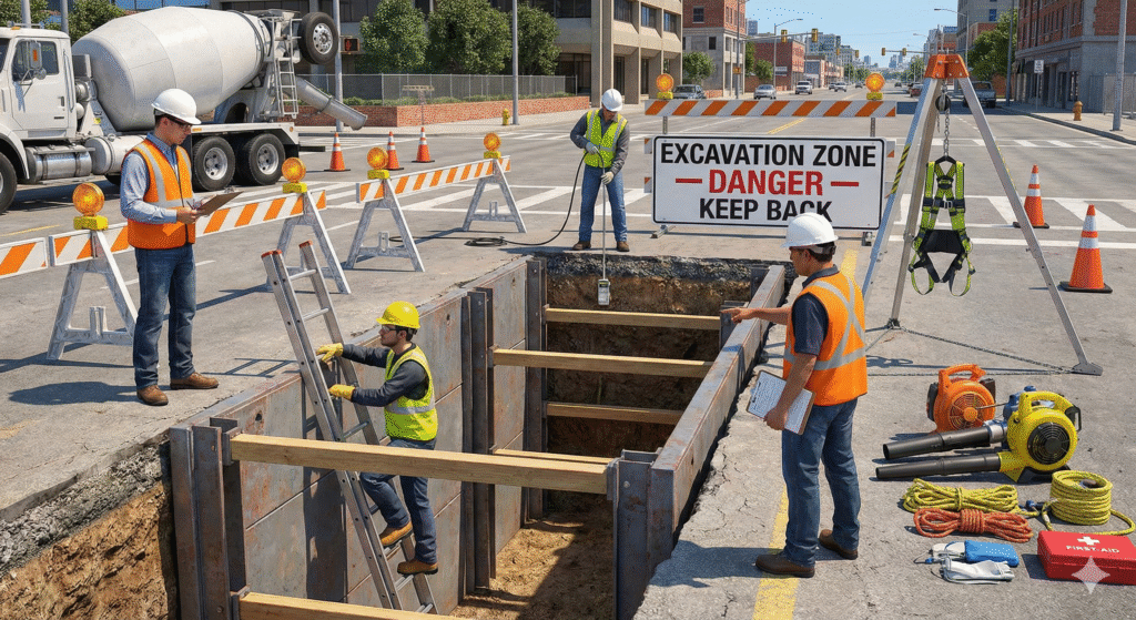 Protection Used in Excavation Hazards Standards and Best Safety Practices