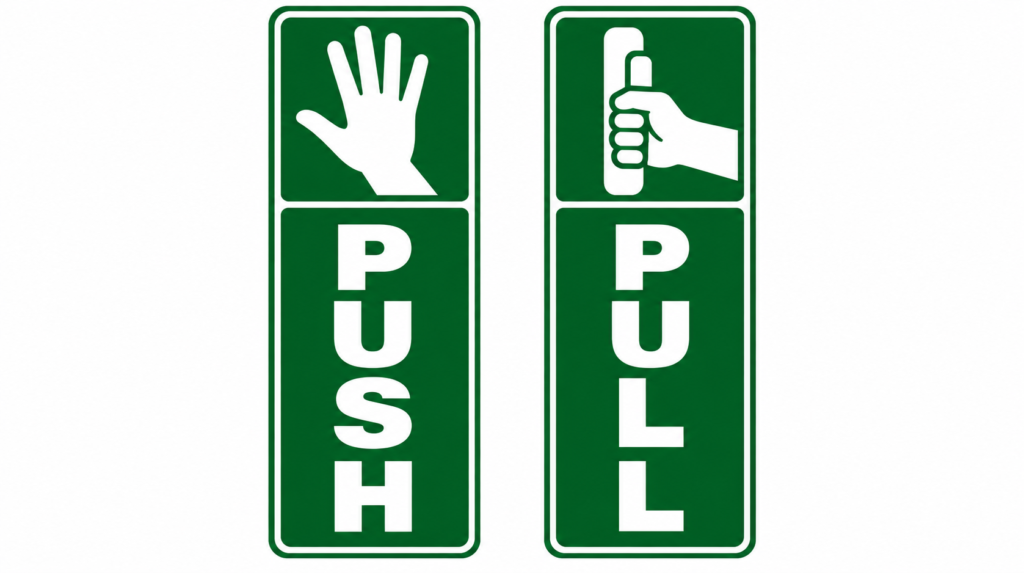 Push and Pull Signs
